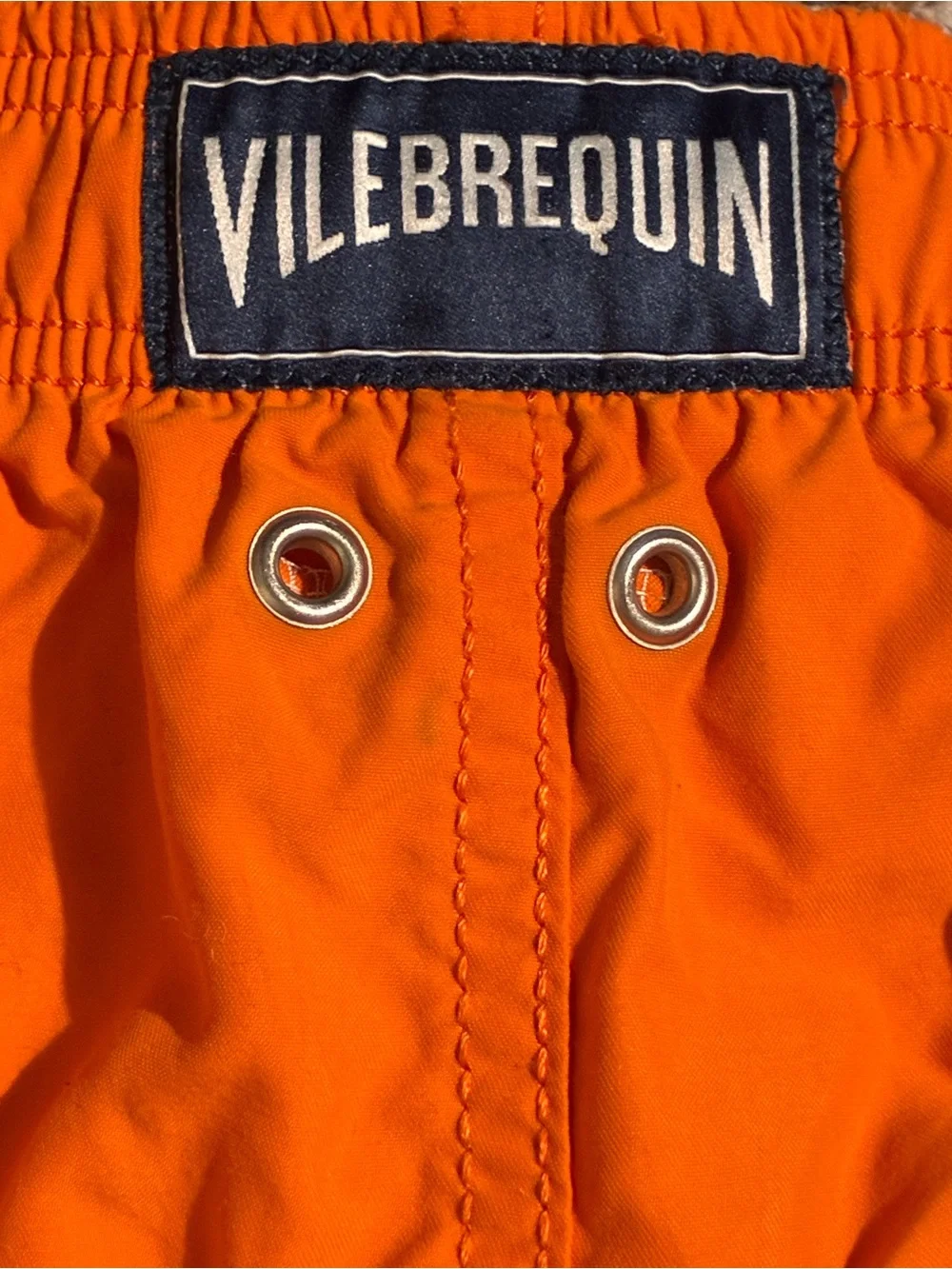 Vilebrequin Swim Trunks Orange Sea Turtle